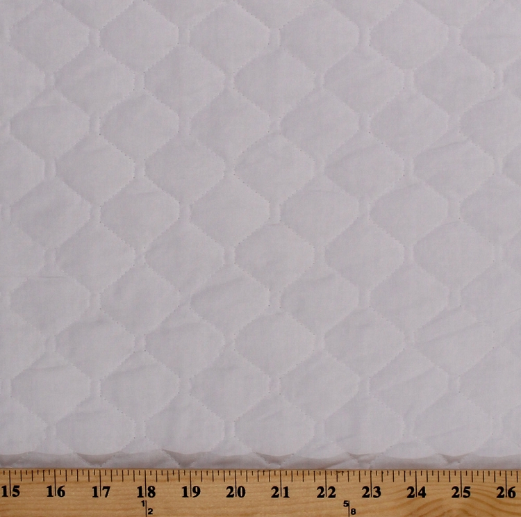 42" Single Face White Quilted Fabric by the Yard (262000)