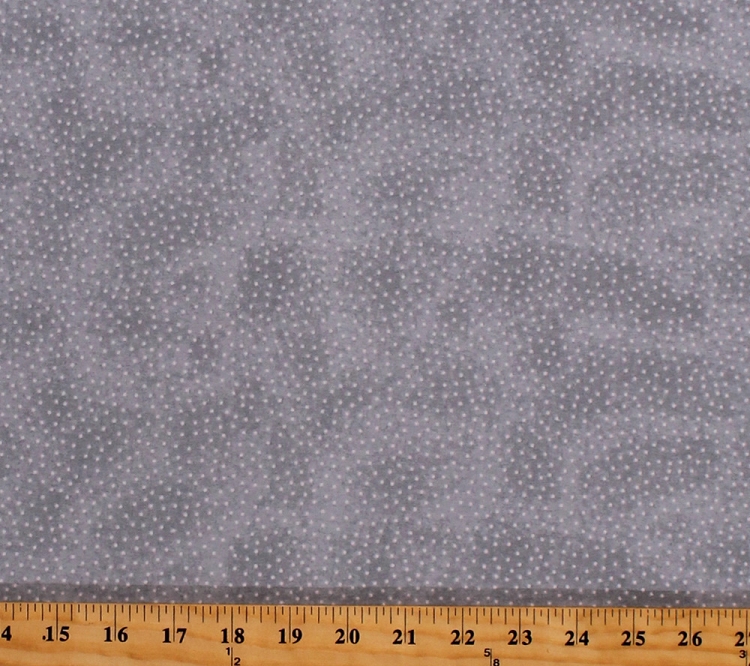 Flannel Polka Dots White on Gray Comfy Prints Cotton Flannel By the