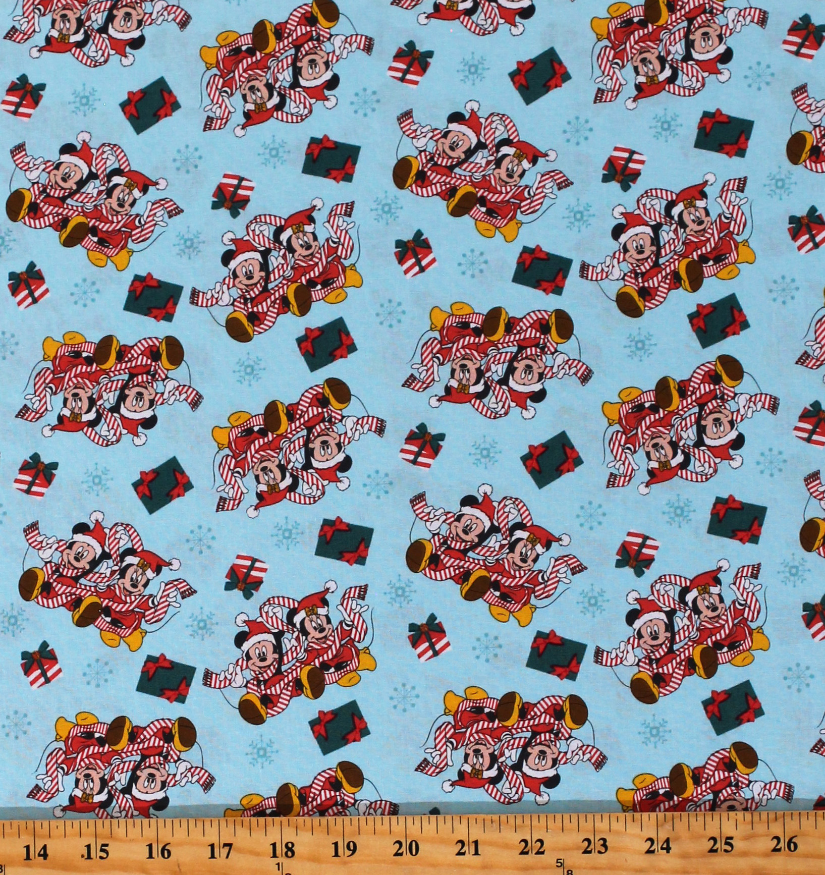 Cotton Mickey and Minnie Mouse Presents Gifts Christmas Holiday Disney