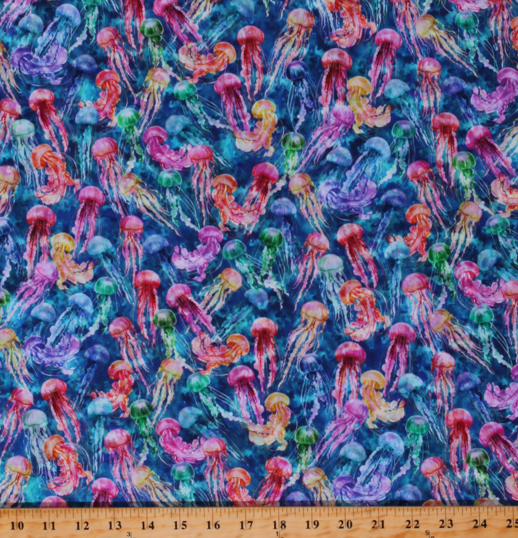 Cotton Jellyfish Animals Sea Creatures Water Ocean Seas Calypso II Blue