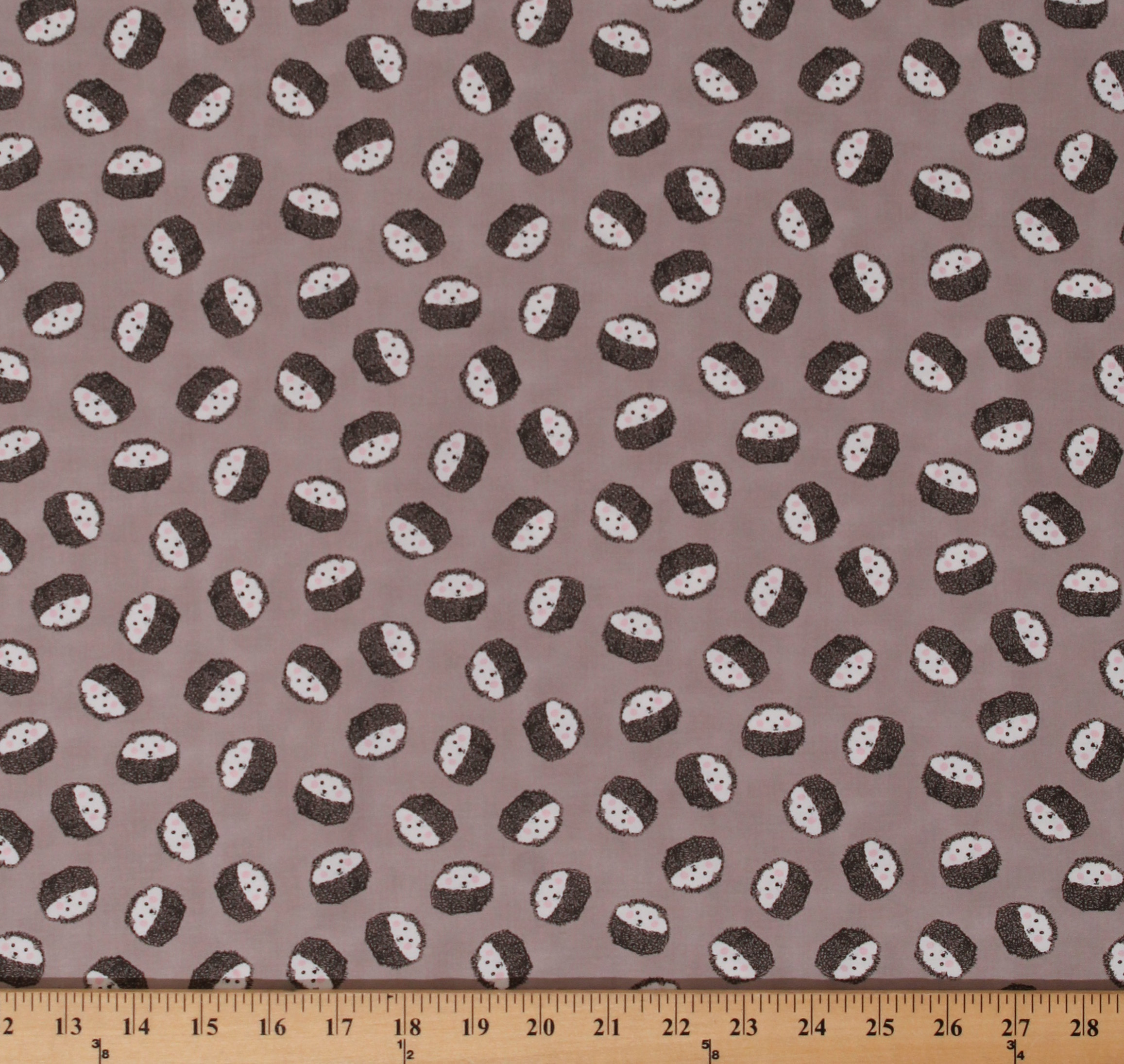 Cotton Hedgehogs Hedgies Cute Animals Pets Kids Cotton Fabric Print by
