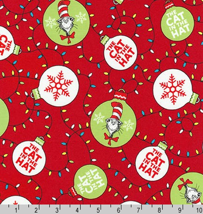 Cotton The Cat in the Hat Christmas Lights Ornaments Holiday