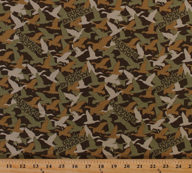Cotton Duck Dynasty® Ducks Camouflage Camo Birds Waterfowl Hunting