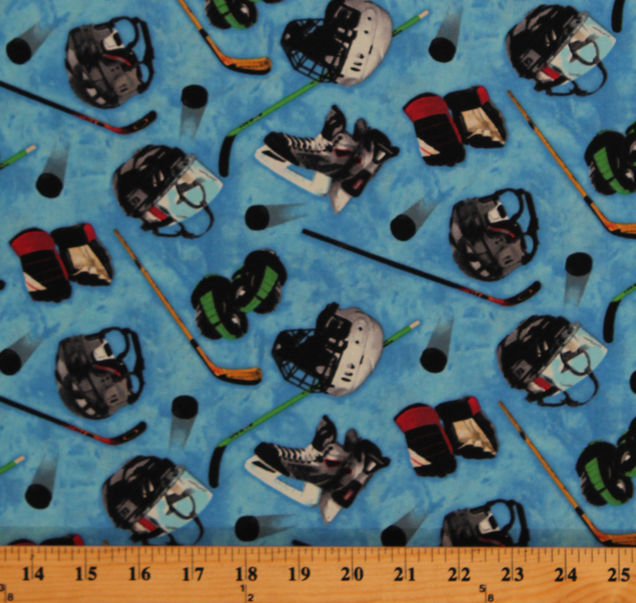 Cotton Ice Hockey Sticks Pucks Helmets Skates Gloves Gear Equipment on