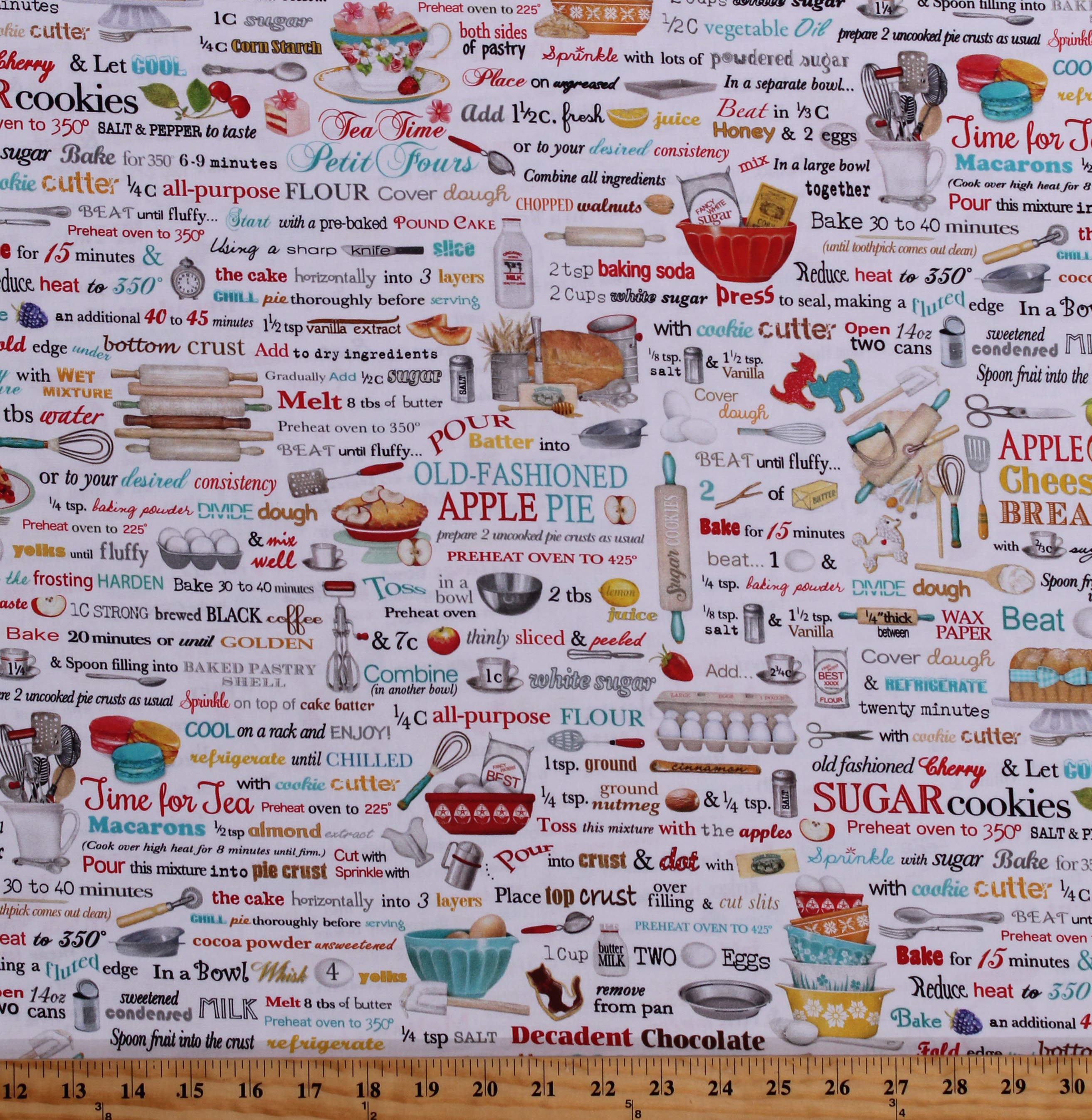 Cotton Kitchen Baking Bakers Recipe Book Food Pastry Chef Bakery