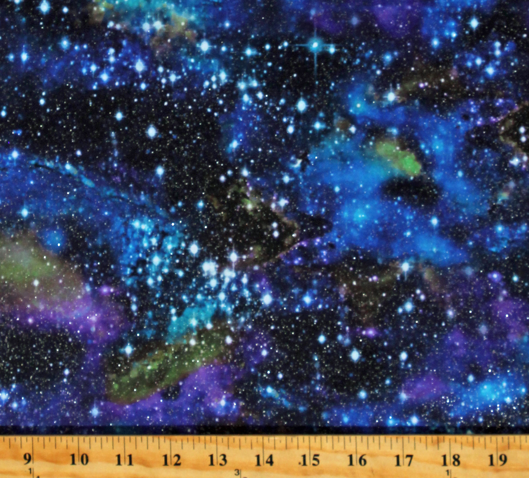 Cotton Galaxy Outer Space Stars Galaxies Stargazers Digital Glitter