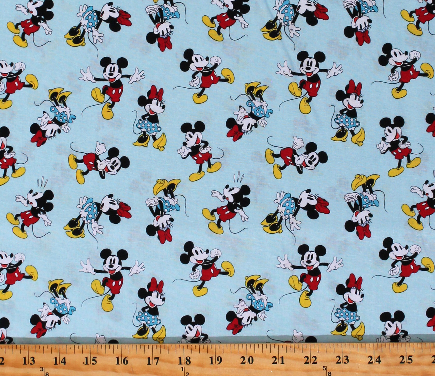 Cotton Mickey & Minnie Mouse Classic Pack Disney Characters on Light