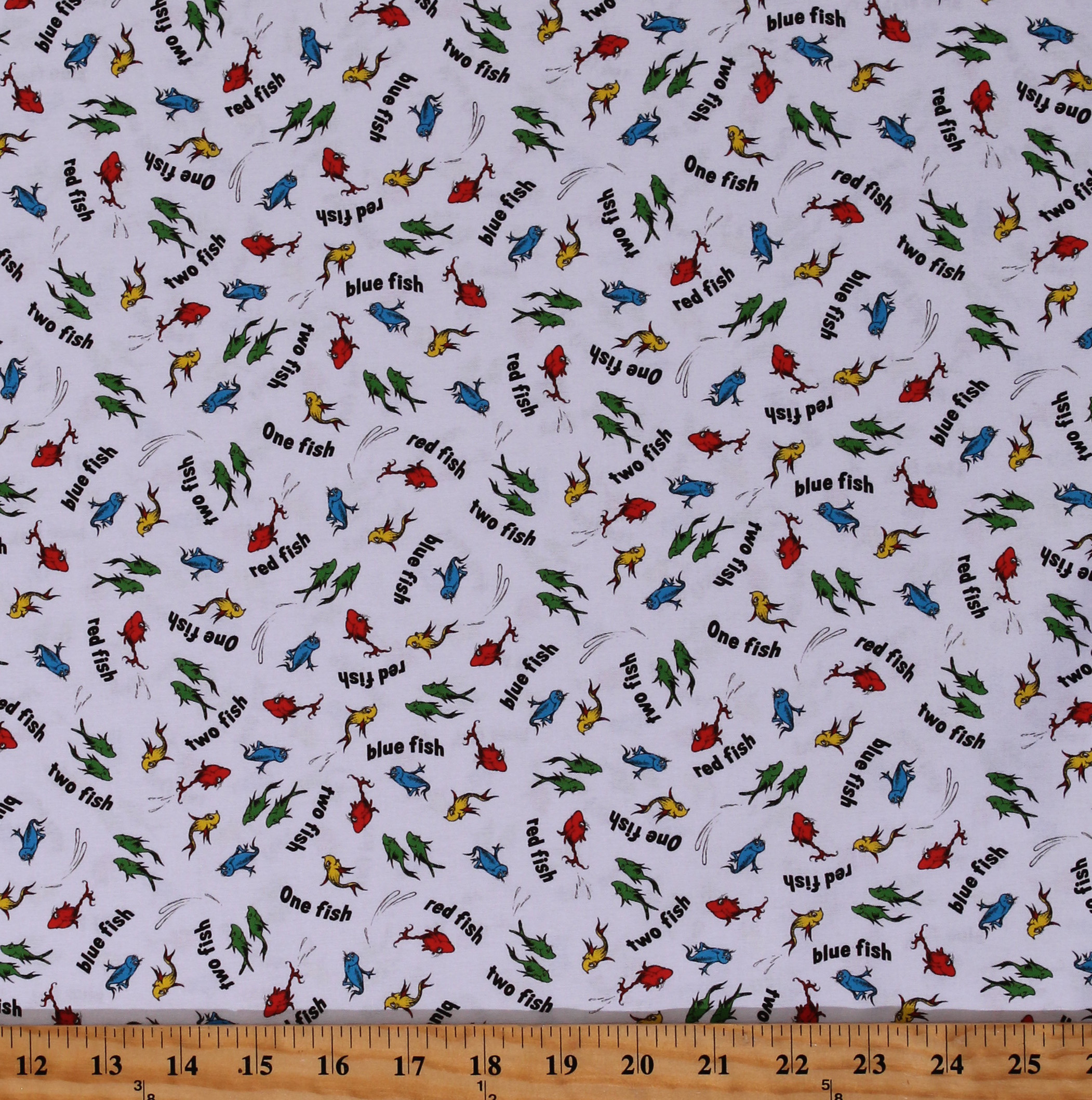 Cotton Red Fish Blue Fish One Fish Two Fish Dr. Seuss Cartoons Kids