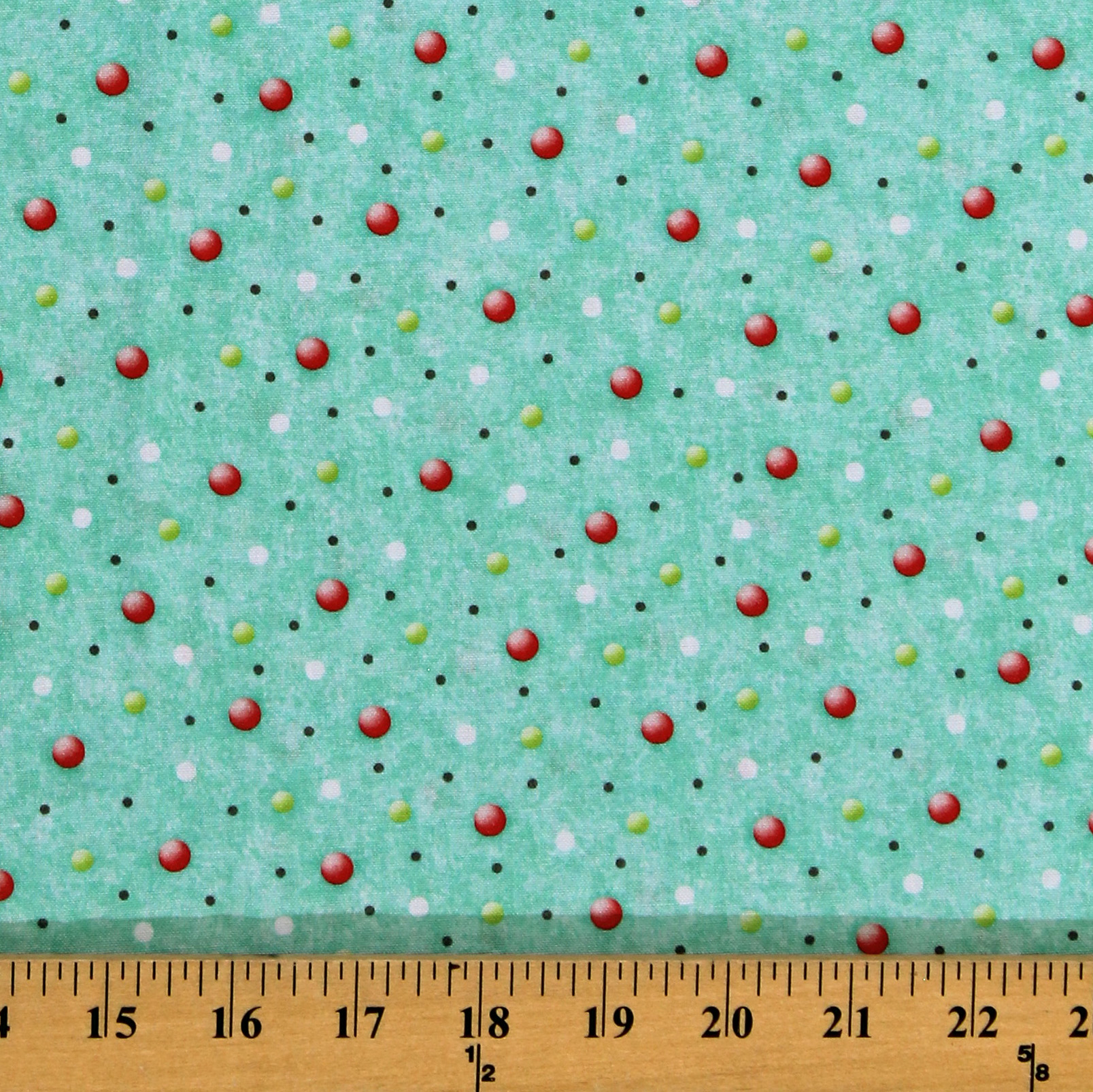 Cotton Polka Dots Bazooples Campout Toss Dot Turquoise Cotton Fabric