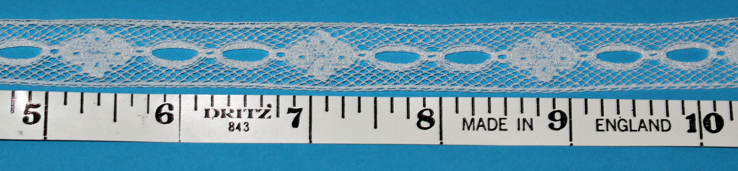 Lace Trim Heirloom Insertion French Val Lace White Chain Design Trim