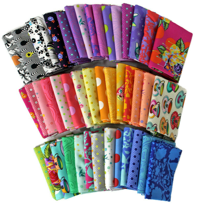 10 Fat Quarters Tula Pink Free Spirit Assorted Floral Flowers Animals