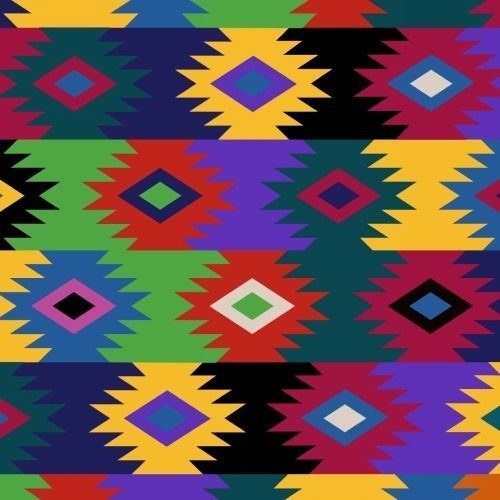 VelvaFleece Pueblo Woven Southwest Fleece Fabric Print by the Yard o35699b