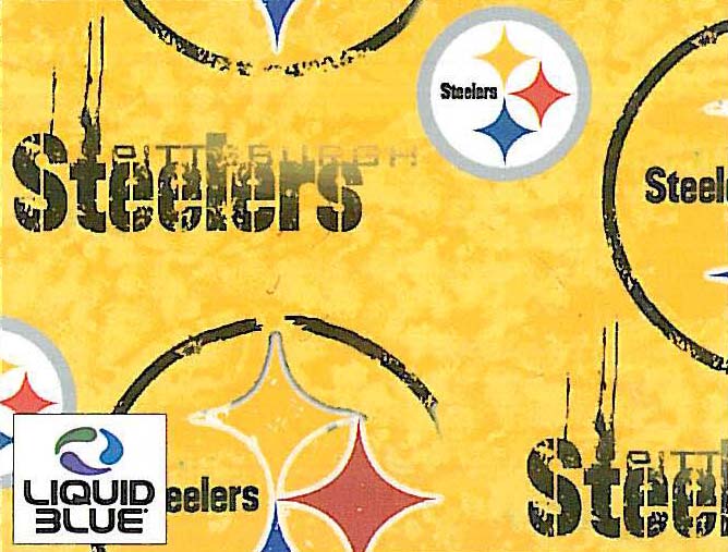 Fleece Pittsburgh Steelers Yellow NFL Pro Football Sports Team Fleece