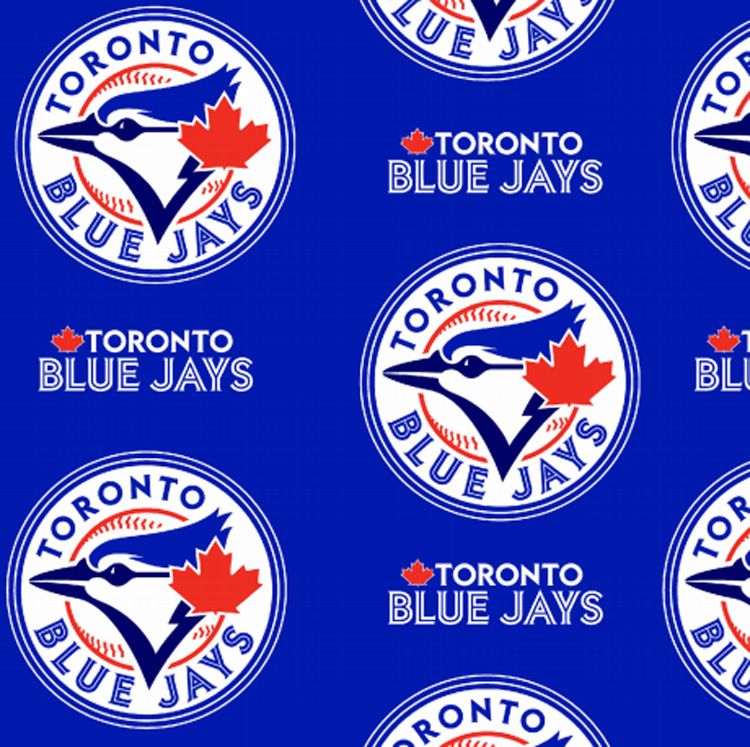 Fleece Toronto Blue Jays MLB Baseball Sports Team Canada Fleece Fabric