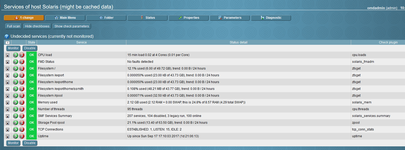 Installing the Check_MK agent on Solaris 10+ Shop
