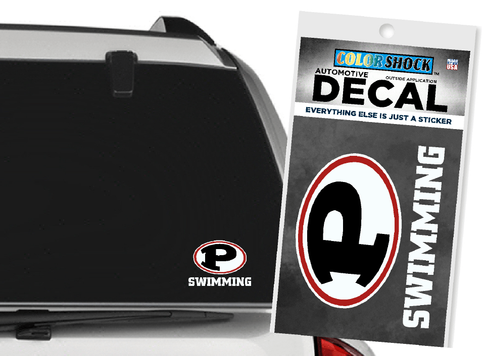 Swimming Car Decal The Viking Store