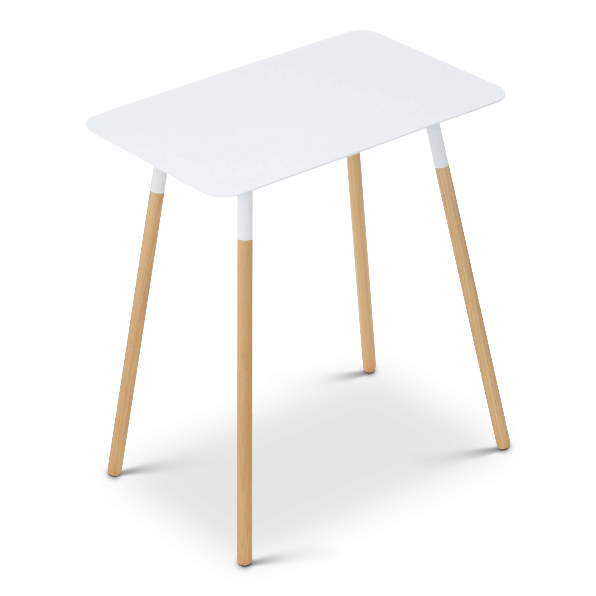 Plain Rectangular Side Table, White Gessato Design Store