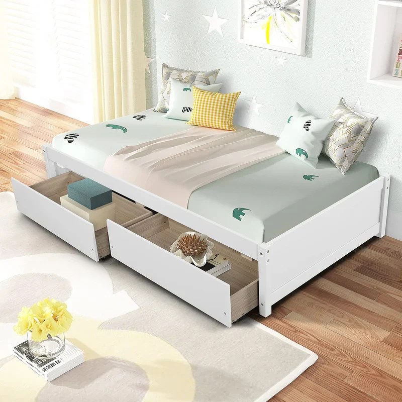 Single Bed Platform Storage Bed GKW Retail