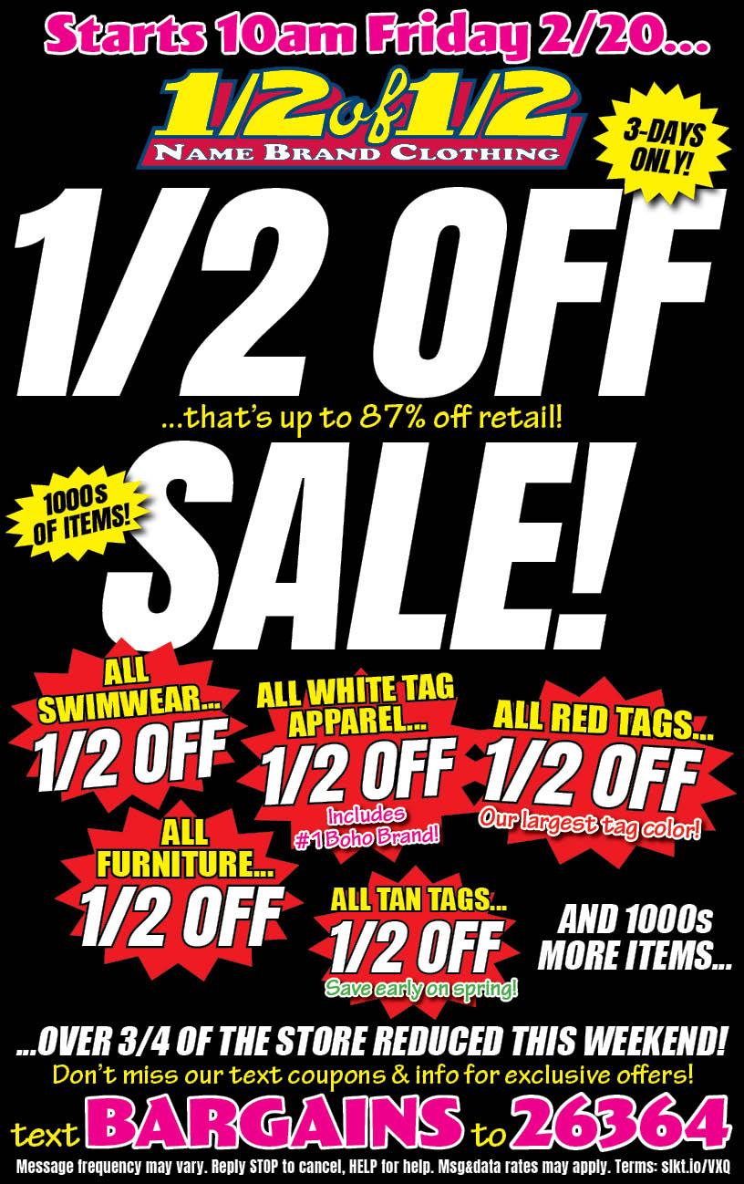 Joplin, MO ½ of ½ Name Brand Clothing