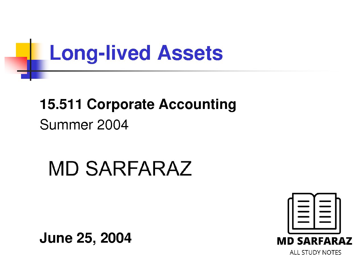 Corporate Accounting Notes PDF PPT Notes