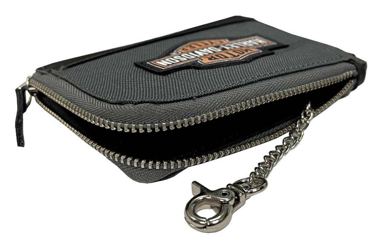 HARLEY DAVIDSON® WOMEN’S OIL CAN B&S KEY COIN PURSE WALLET POLYESTER