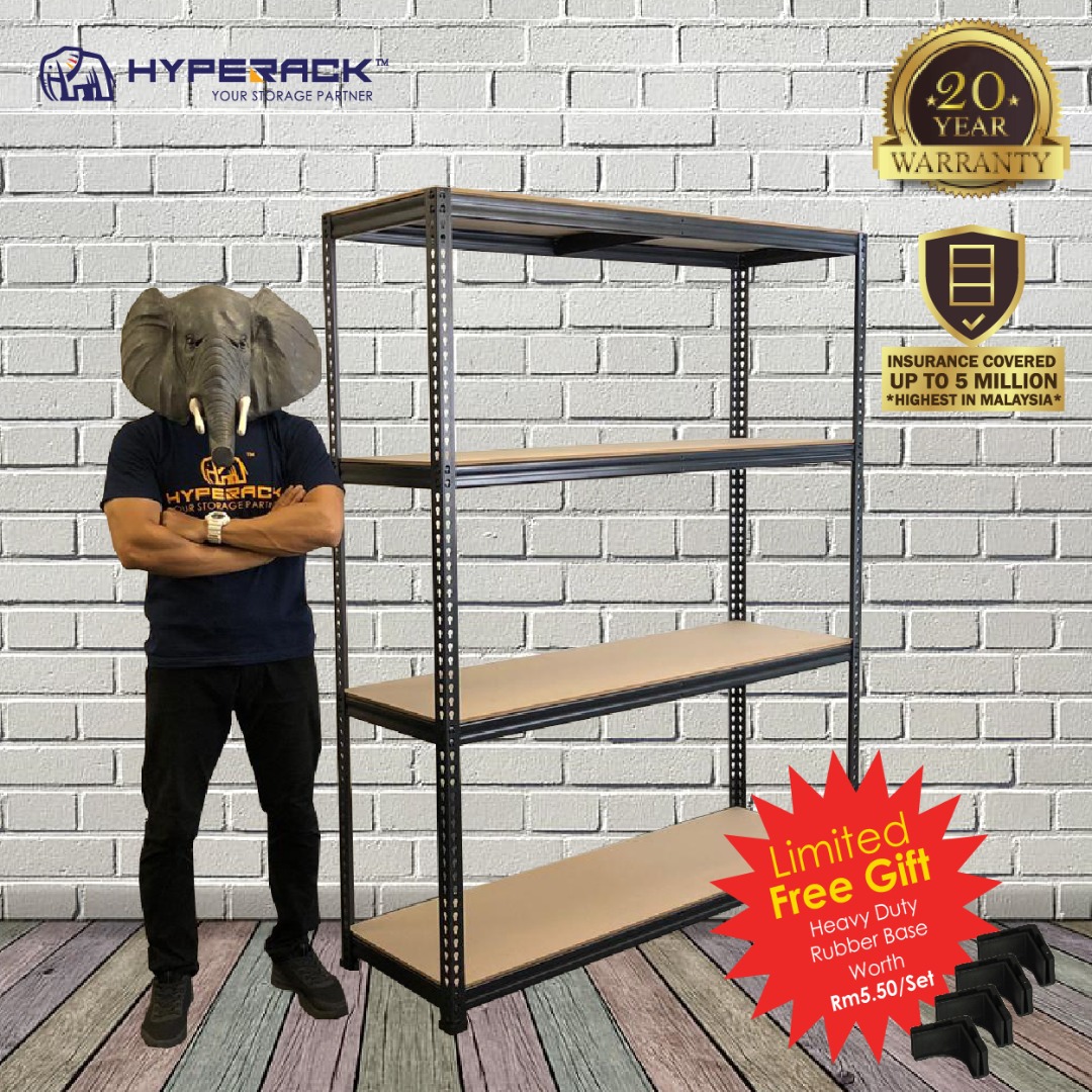 Econ Rack 152cm Heights x 4 Levels Hyperack Malaysia’s Boltless