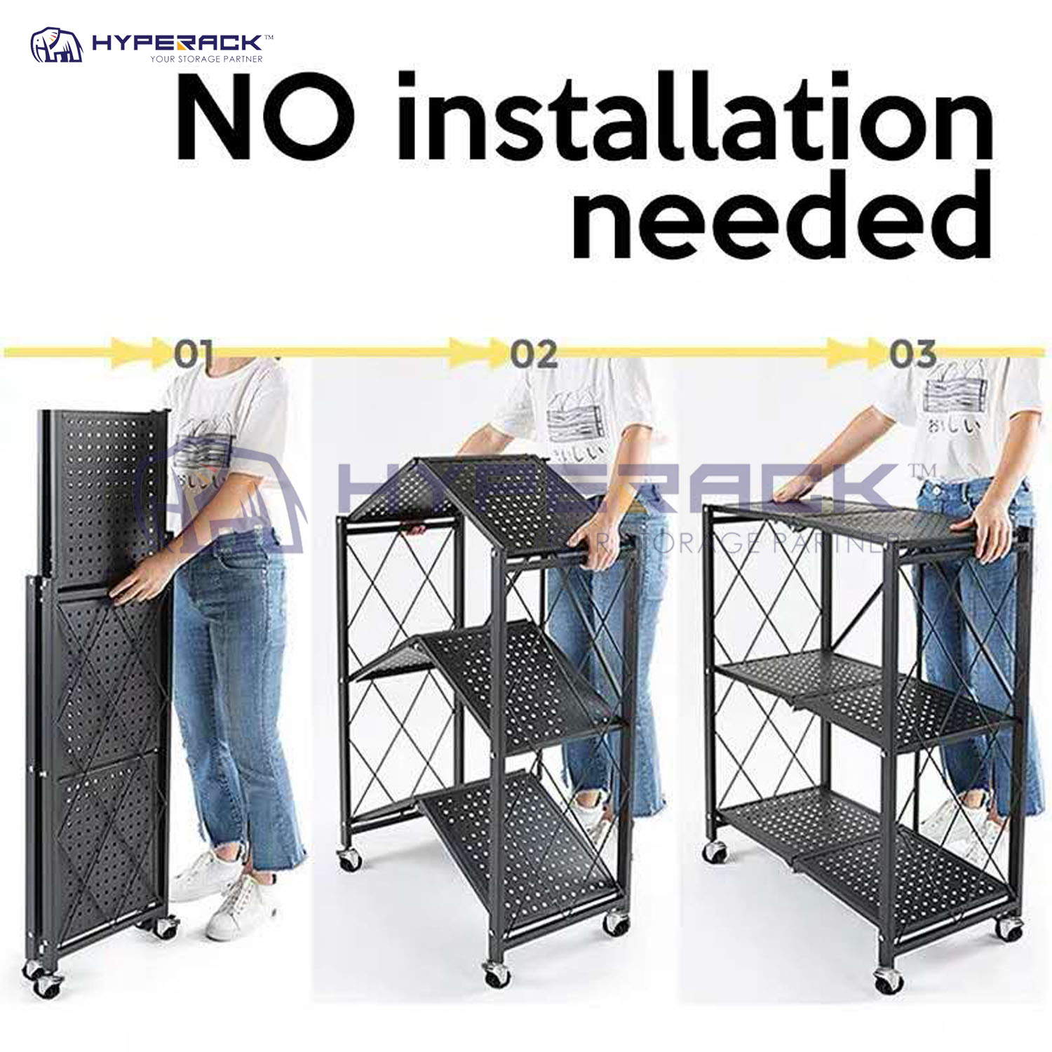 Foldable Storage Rack Organizer Home Storage Rack Kitchen Rack Living