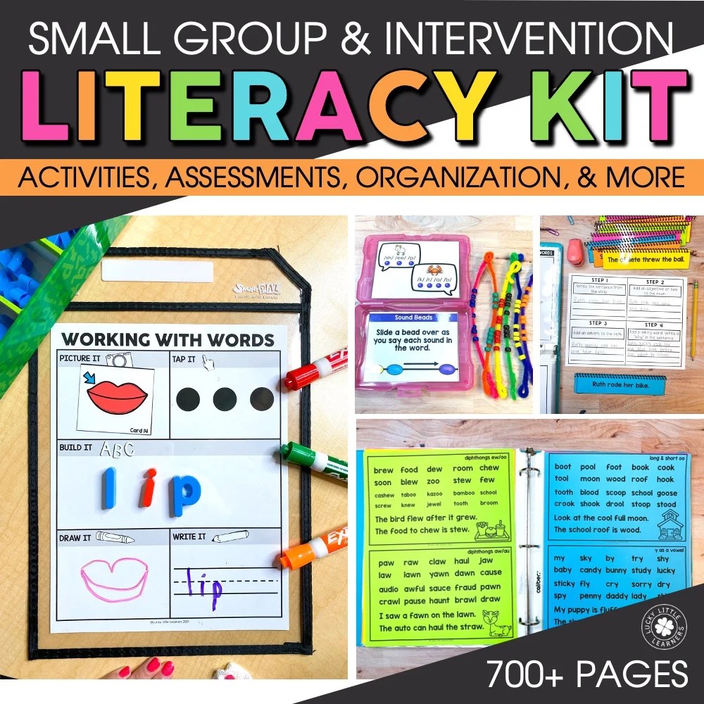 Literacy Intervention and Small Group Kit Lucky Little Learners