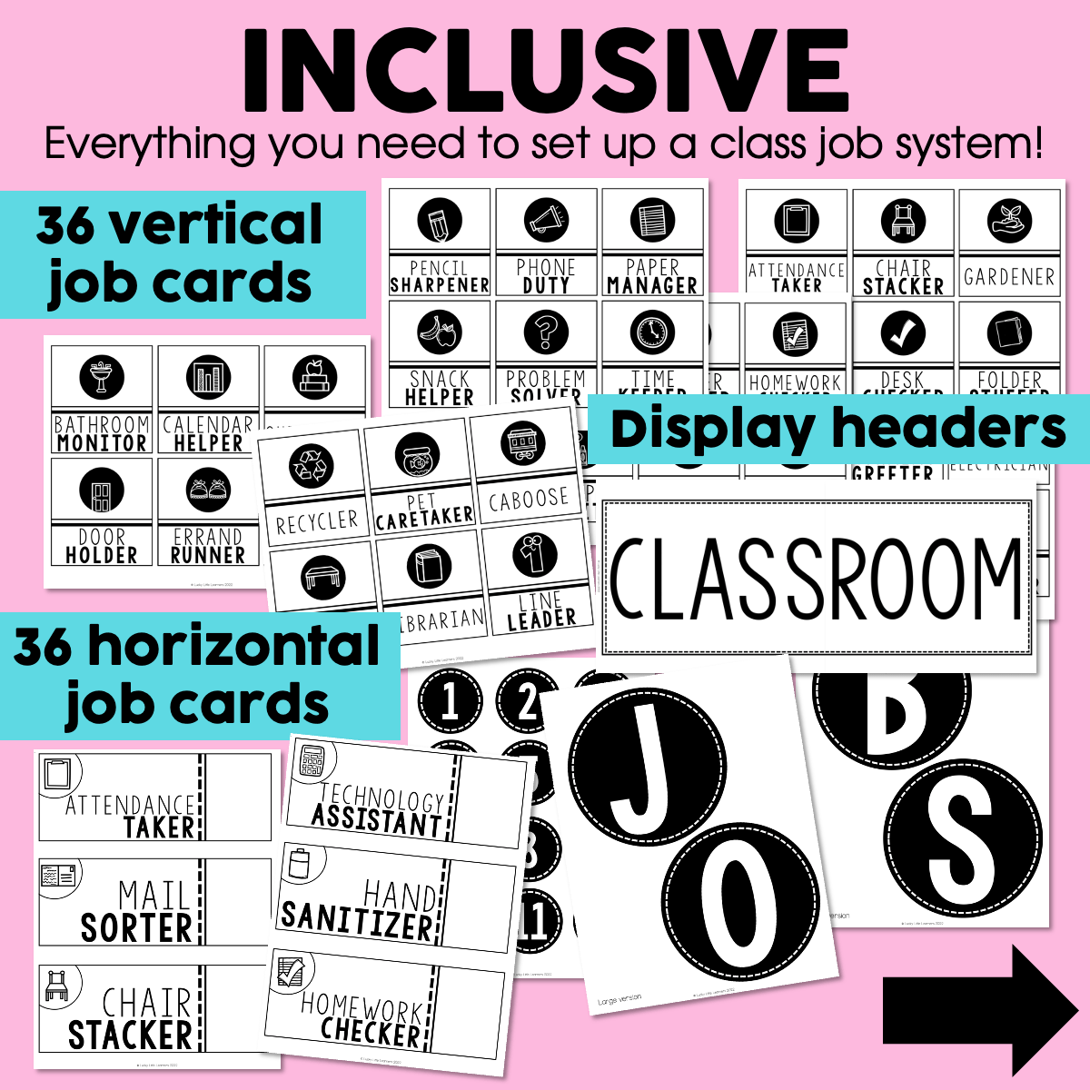 Editable Classroom Jobs Class Jobs Chart Classroom Helpers Basic