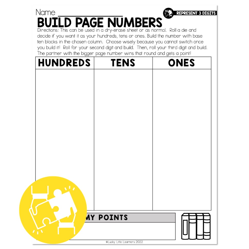 Lucky to Learn Math Represent 3digit Numbers Lesson 1.13