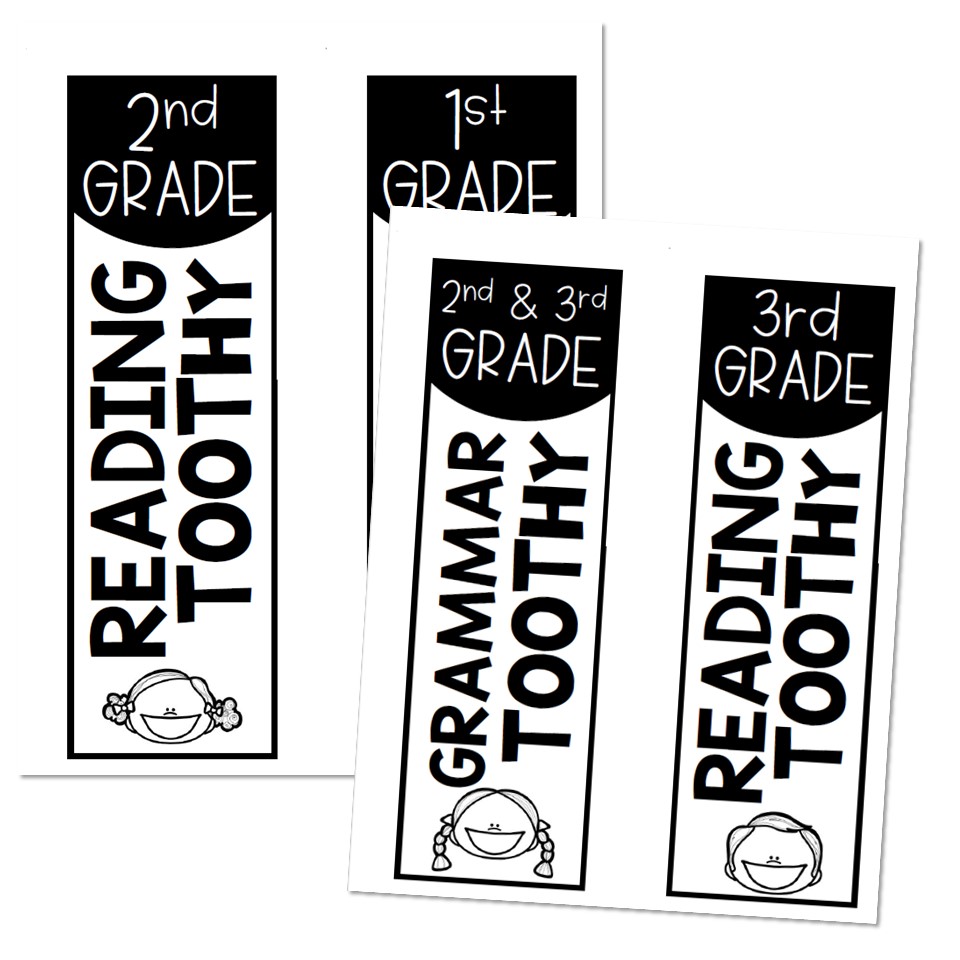 Toothy Box Side Labels Lucky Little Learners