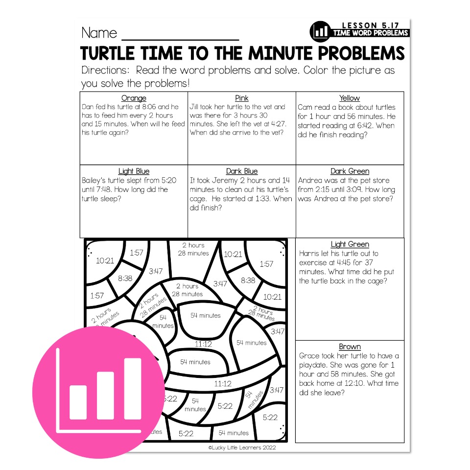 Lucky to Learn Math Lesson 5.17 Time Word Problems