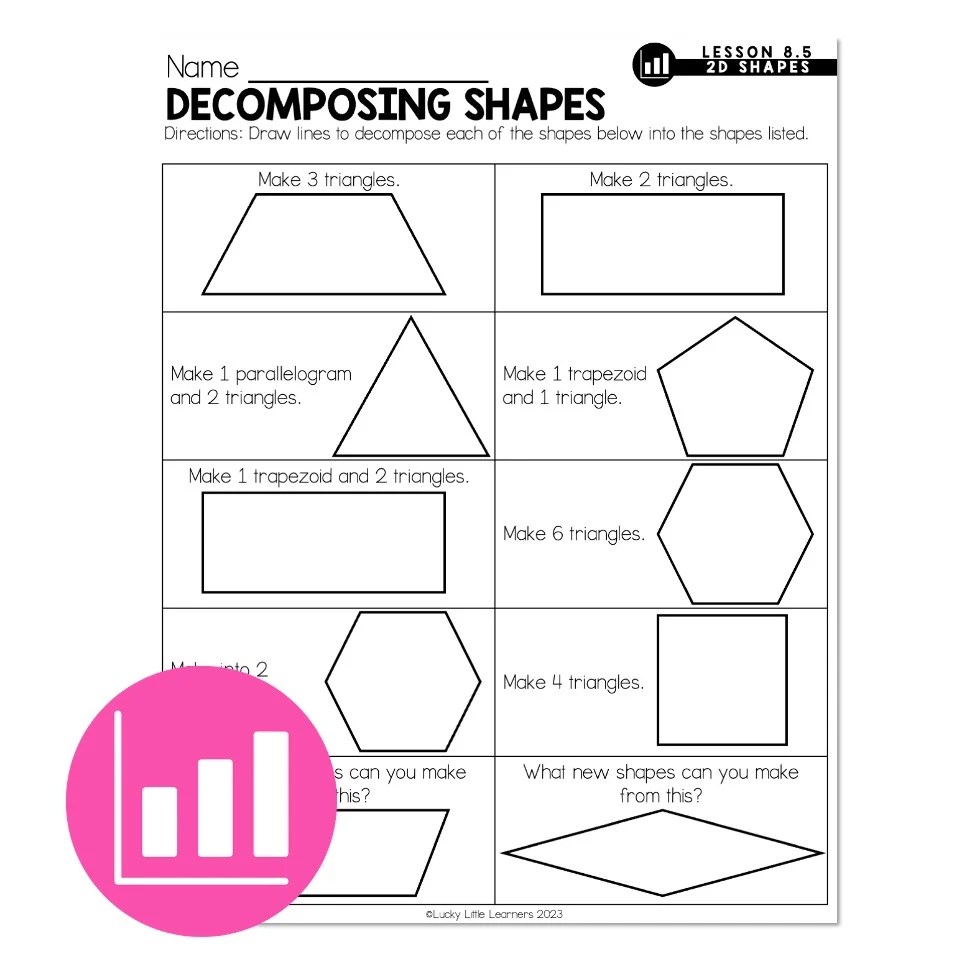 Lucky to Learn Math 2D Shapes Lesson 8.5 Differentiation Shapes Lucky