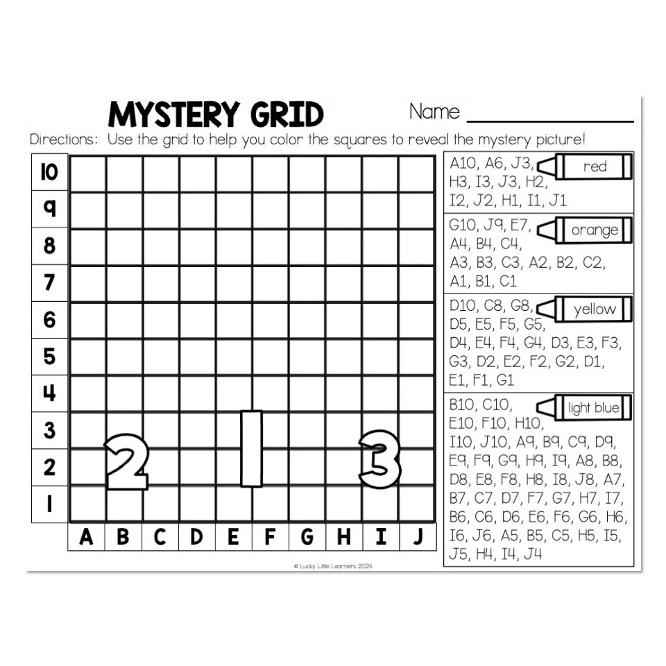 Summer Games Math Mystery Grid Picture Lucky Little Learners Summer Games Math Mystery Grid Picture Lucky Little Learners