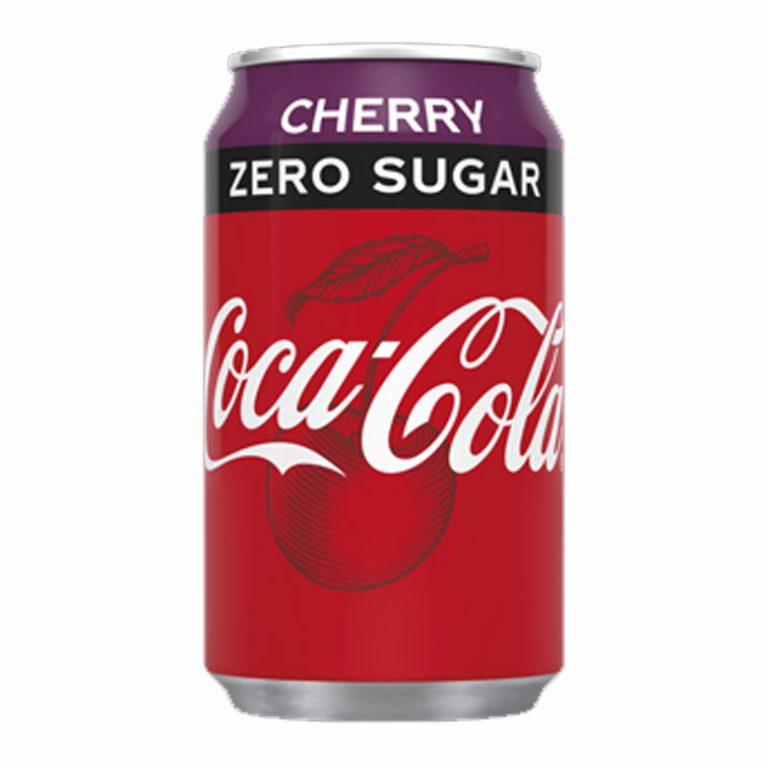 Coke Zero Cherry 330ml Can x 24 MannVend