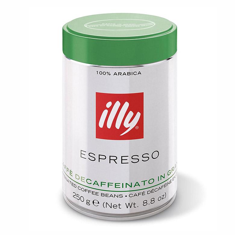 Illy Decaffeinated Coffee Beans 250g tins MannVend