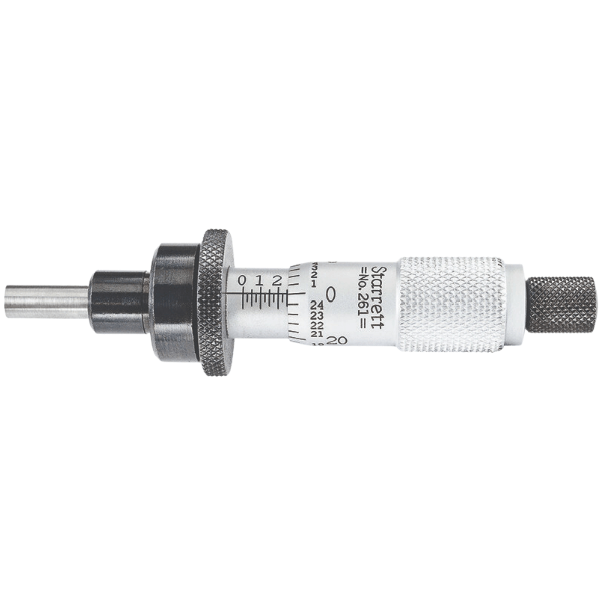 Starrett 261L Plain Thimble Micrometer Head, 01/2" Range, .001