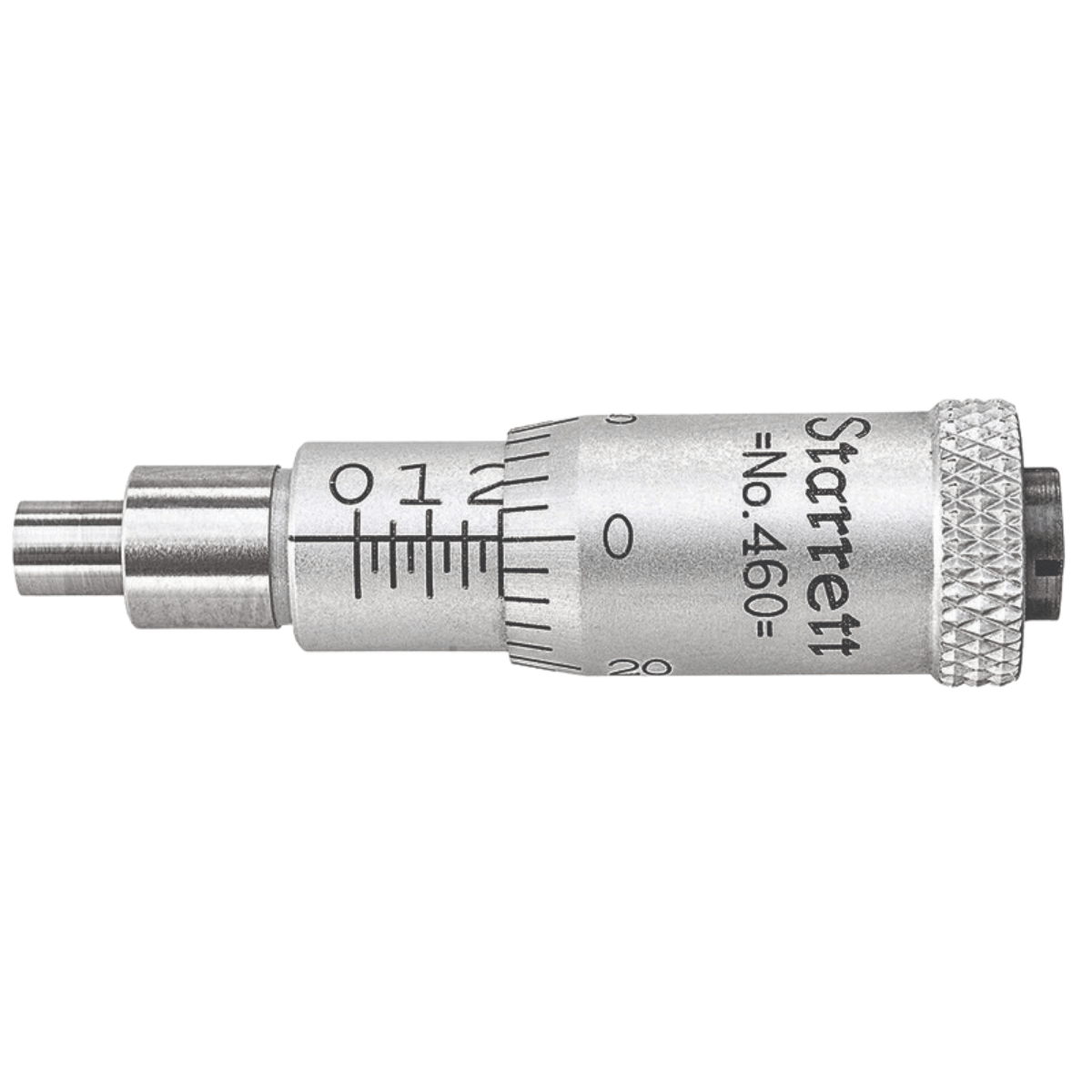 Starrett 460A Plain Thimble Micrometer Head, 01/4" Range, .001