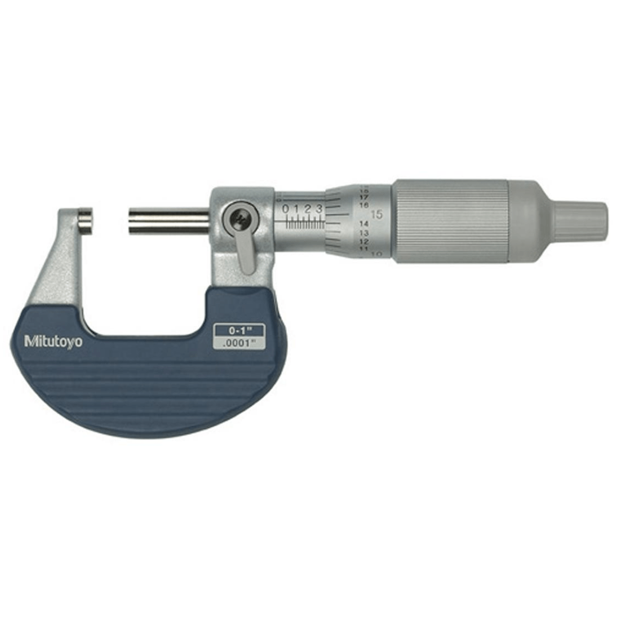 Mitutoyo 102717 Mechanical Outside Micrometer, Ratchet Thimble