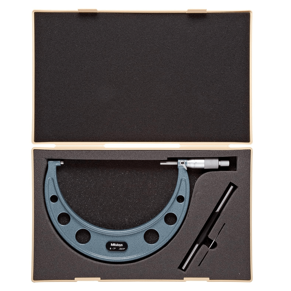 Mitutoyo 103183 Mechanical Outside Micrometer, Ratchet Stop