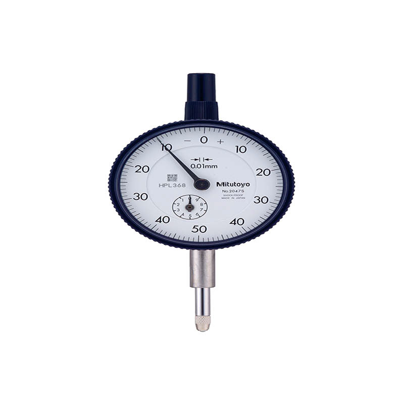 Mitutoyo 2047AB Series 2 Dial Indicator, Flat Back, (0500), 010mm Master Gage & Tool Co.