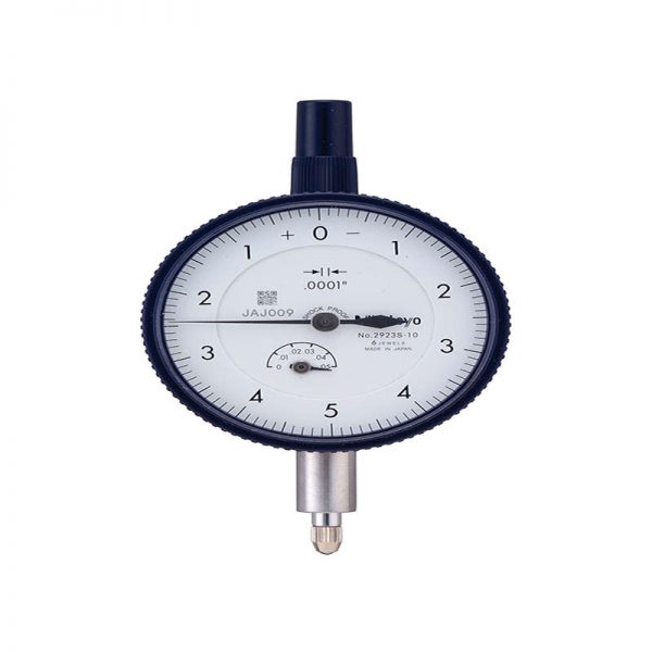 Mitutoyo 2923AB10 Series 2 Dial Indicator, Flat Back, Jeweled, (050