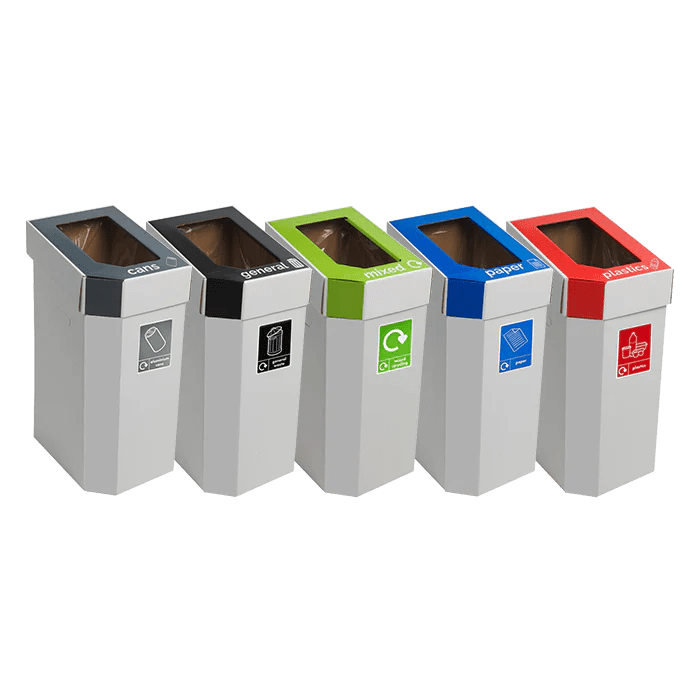 Cardboard Recycling Bins Set of 5 Nene Shop