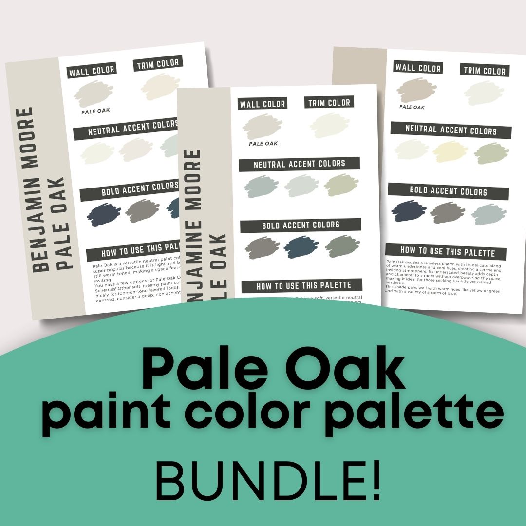 Pale Oak Color Palette Bundle The Paint Color Project