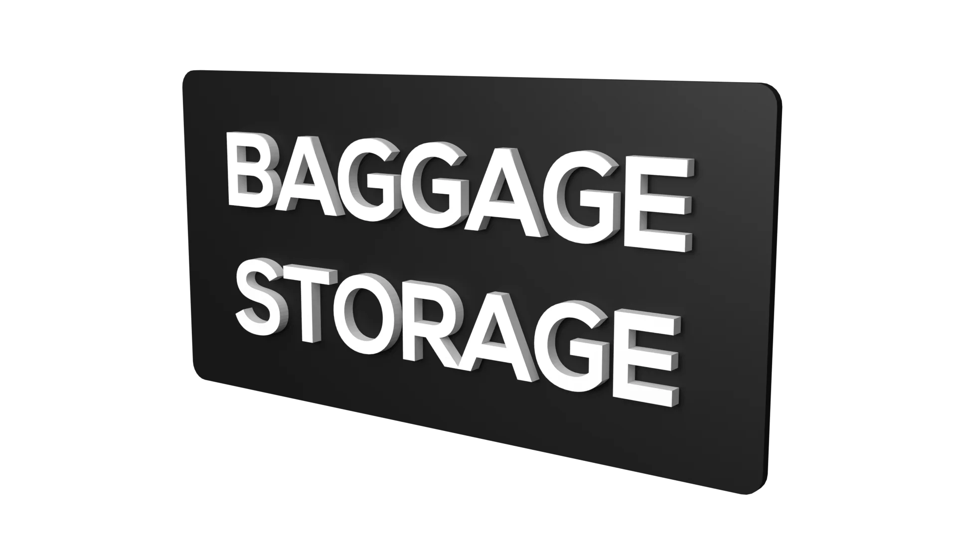 Baggage Storage sign Baggage Storage sign board Baggage Storage signage