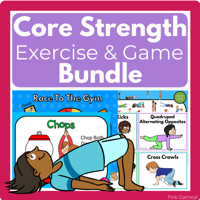 Core Strength Exercise and Game Bundle Pink Oatmeal Shop