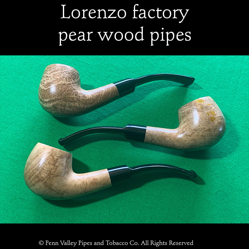 Lorenzo Pear Wood Pipes bent billiard Penn Valley Pipes