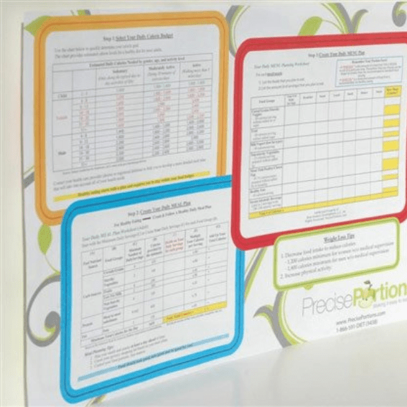Meal & Menu Planning Placemat Precise Portions