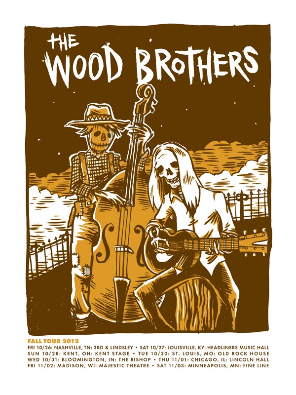 The Wood Brothers Fall Tour Poster, 2012 Unitus