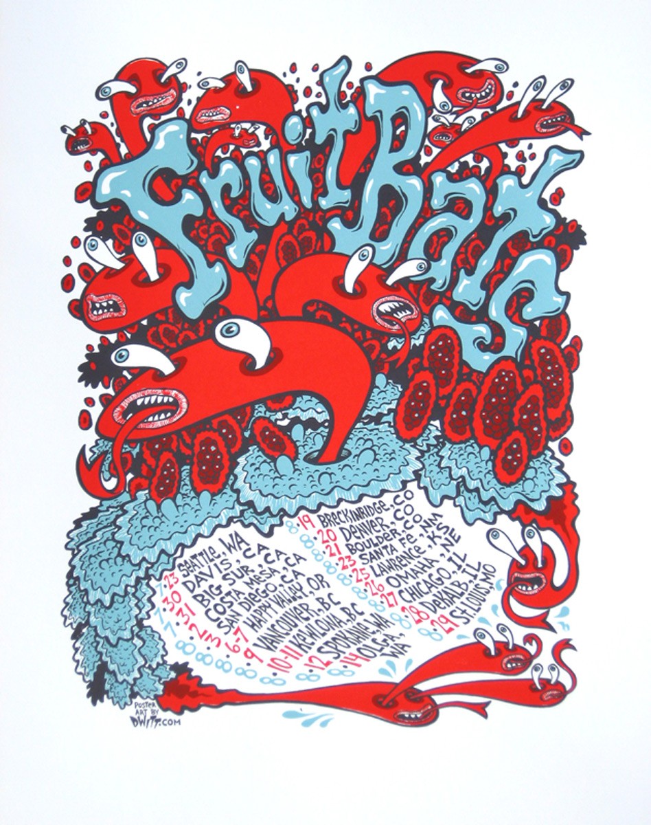 Fruit Bats Summer Tour Poster, Dwitt
